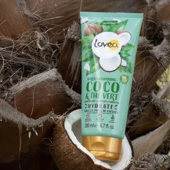 Après-Shampooing - Hydratant - Eau de Coco & Thé Vert Lovea